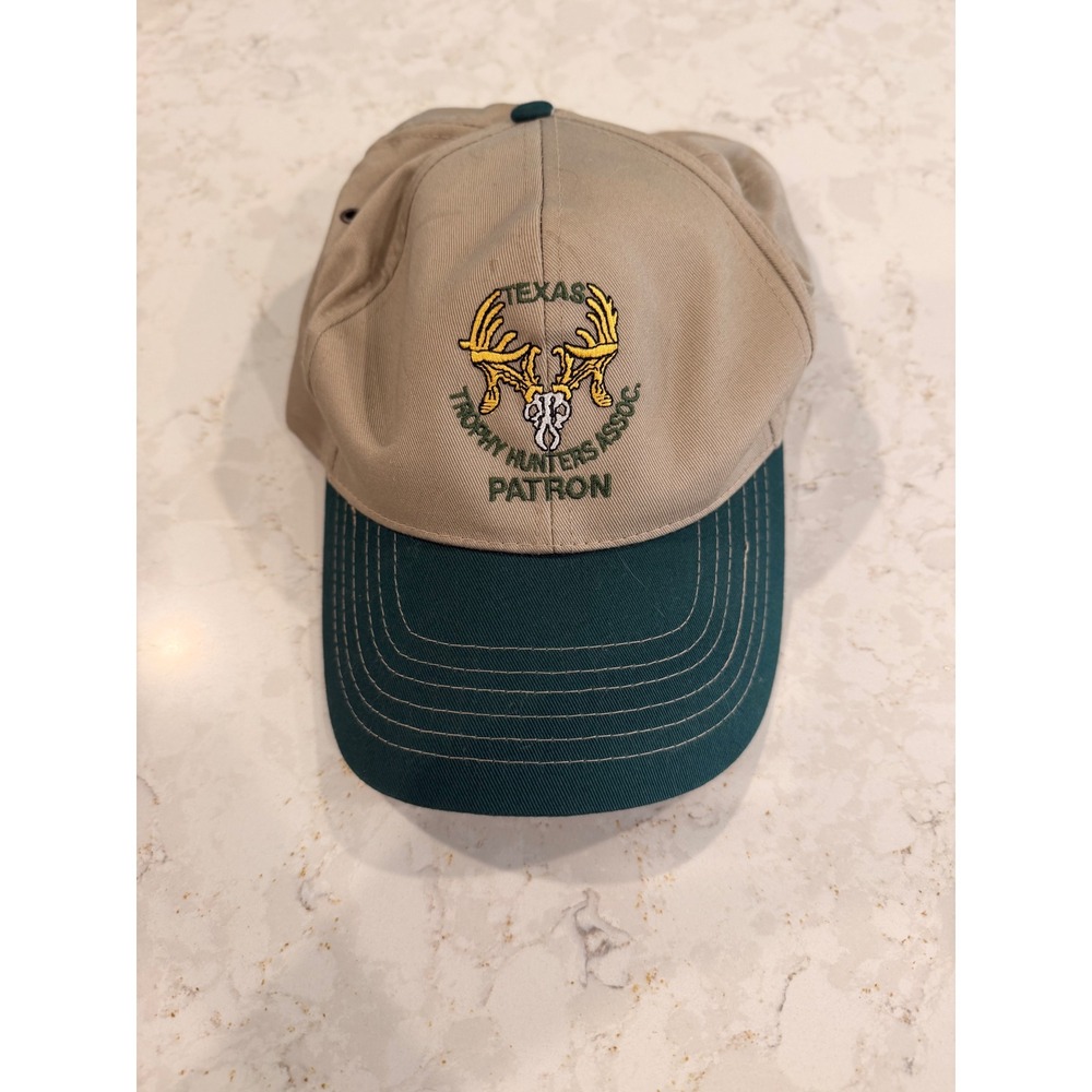 Legend Texas Trophy Hunters Association Patron Snapback Hat Khaki Green TTHA